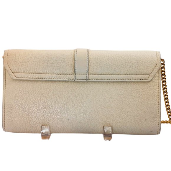 Chloe Aby Chain Long Wallet Flap Ivory - Picture 2 of 16